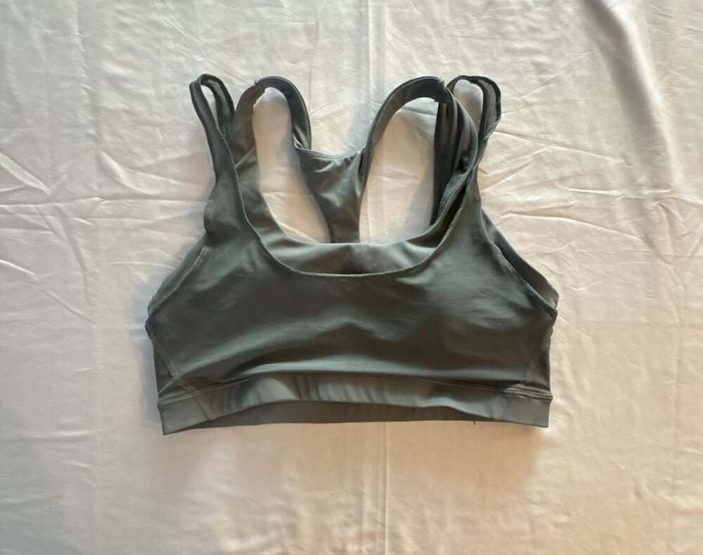 Avia Sports Bra Size L (12-14) Gray Athletic Activewear